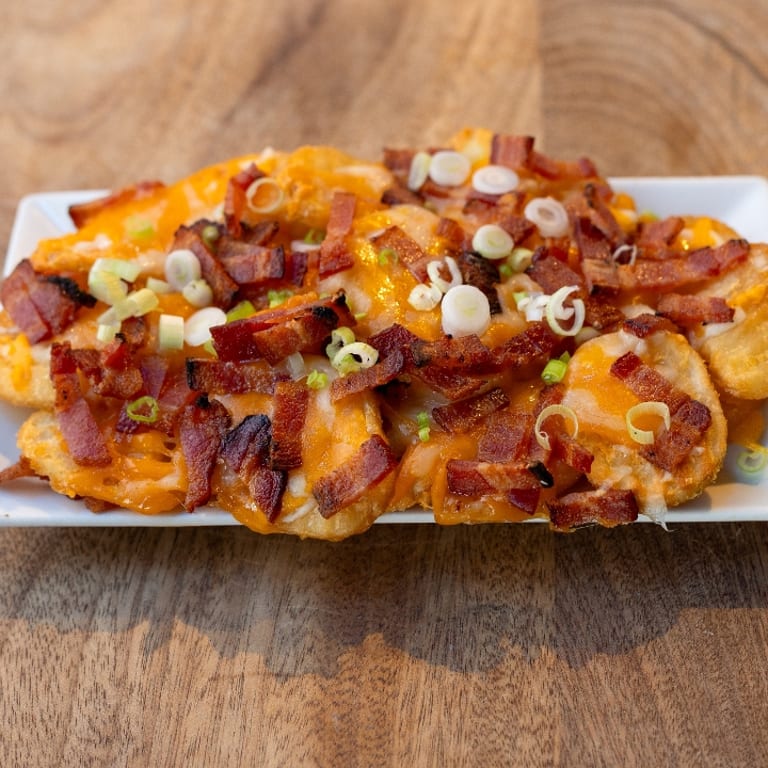 Delicious cheese fries